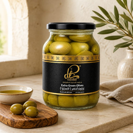Extra Green Olives in Oil