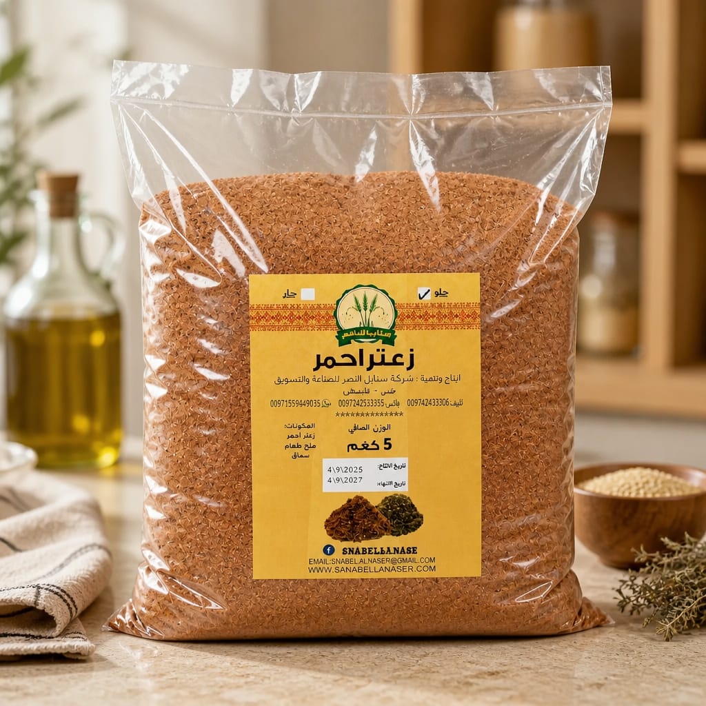 زعتر احمر فلسطيني - حلو